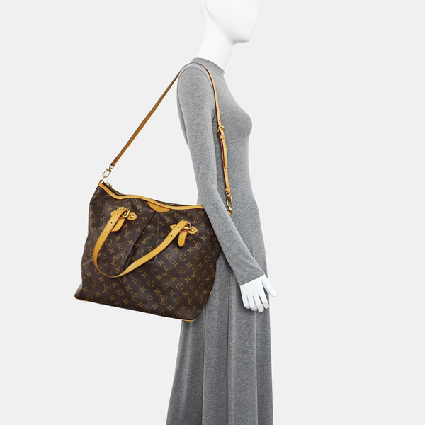 PALERMO GM Monogram Coated Canvas Brown