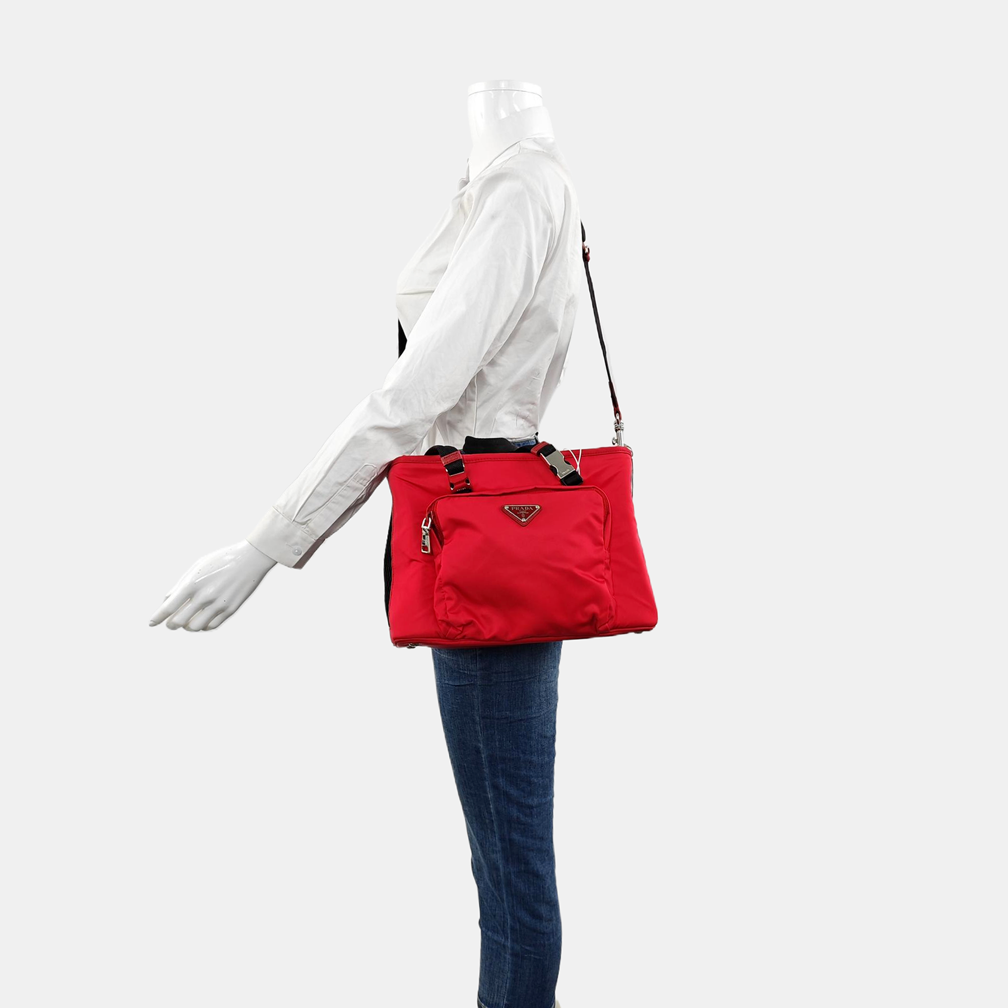 Nylon Crossbody Bag Nylon Red