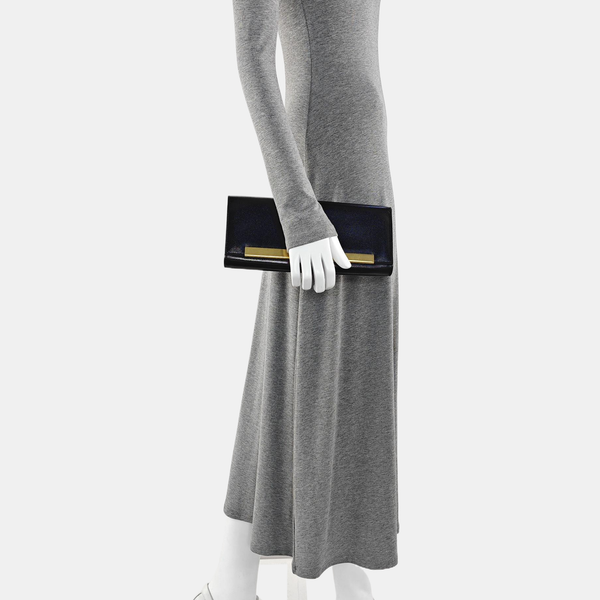 Calfskin Clutch Black