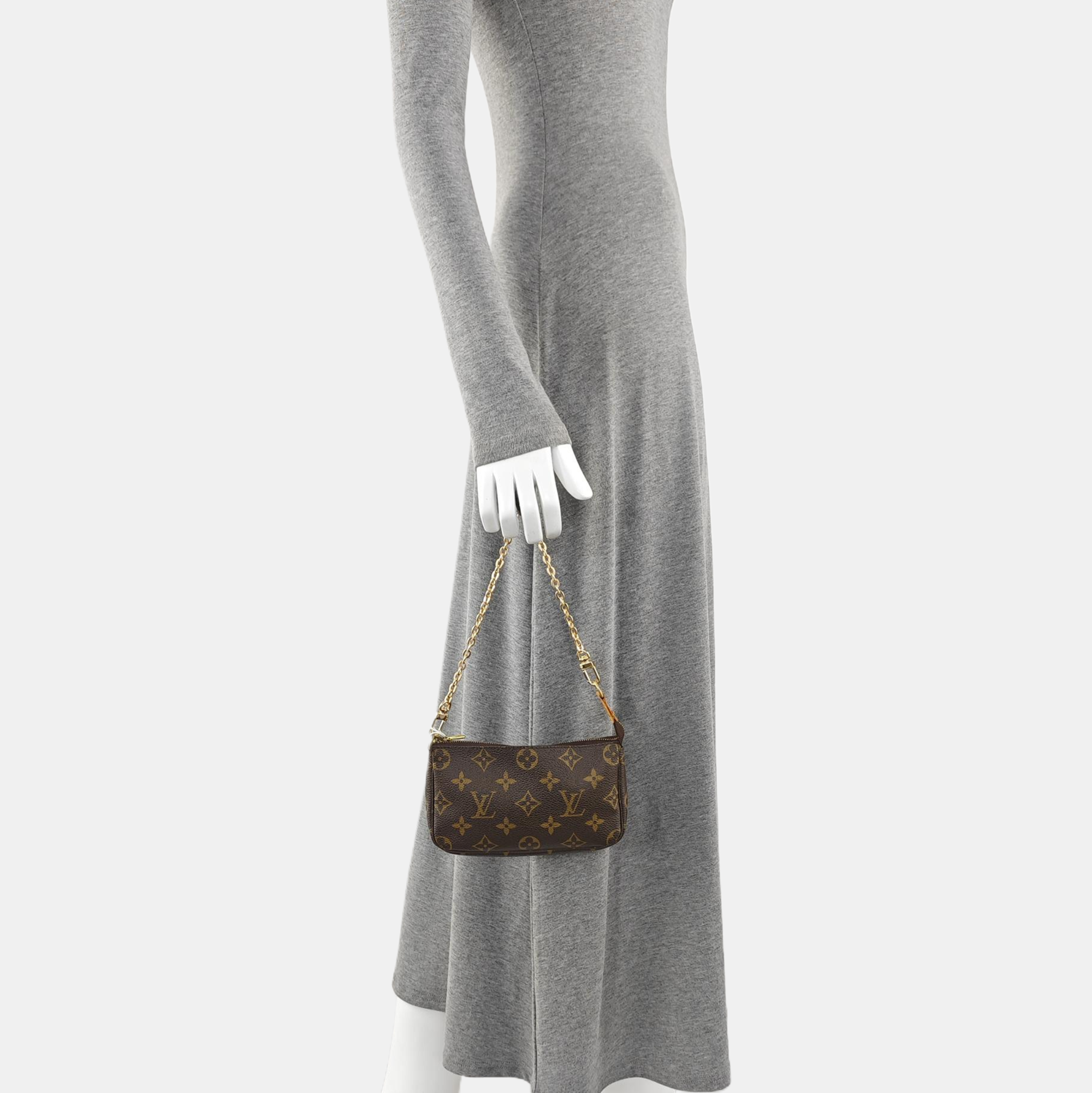 ACCESSOIRES MM Monogram Coated Canvas Brown