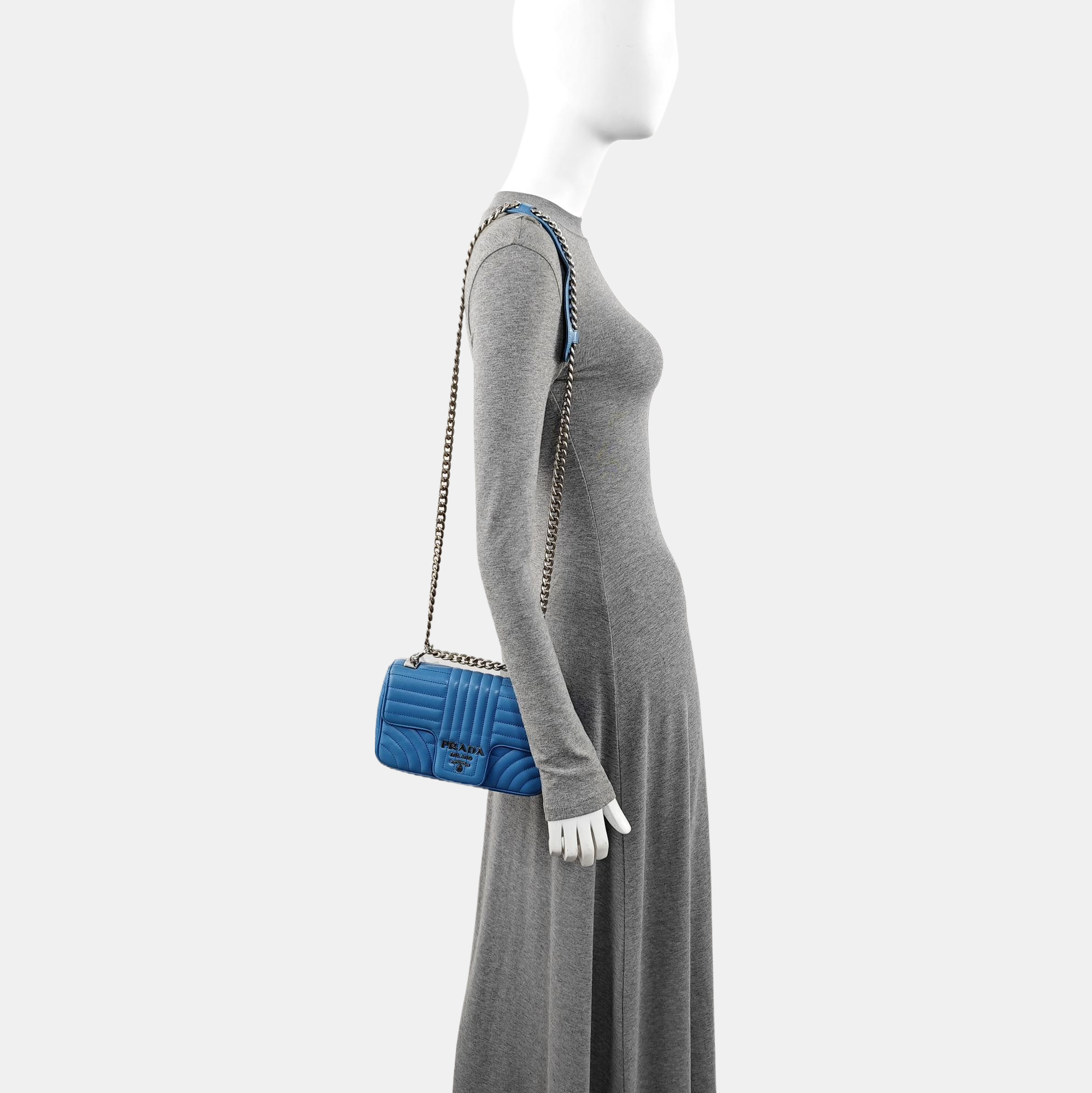 Diagramme Quilted Calfskin Blue