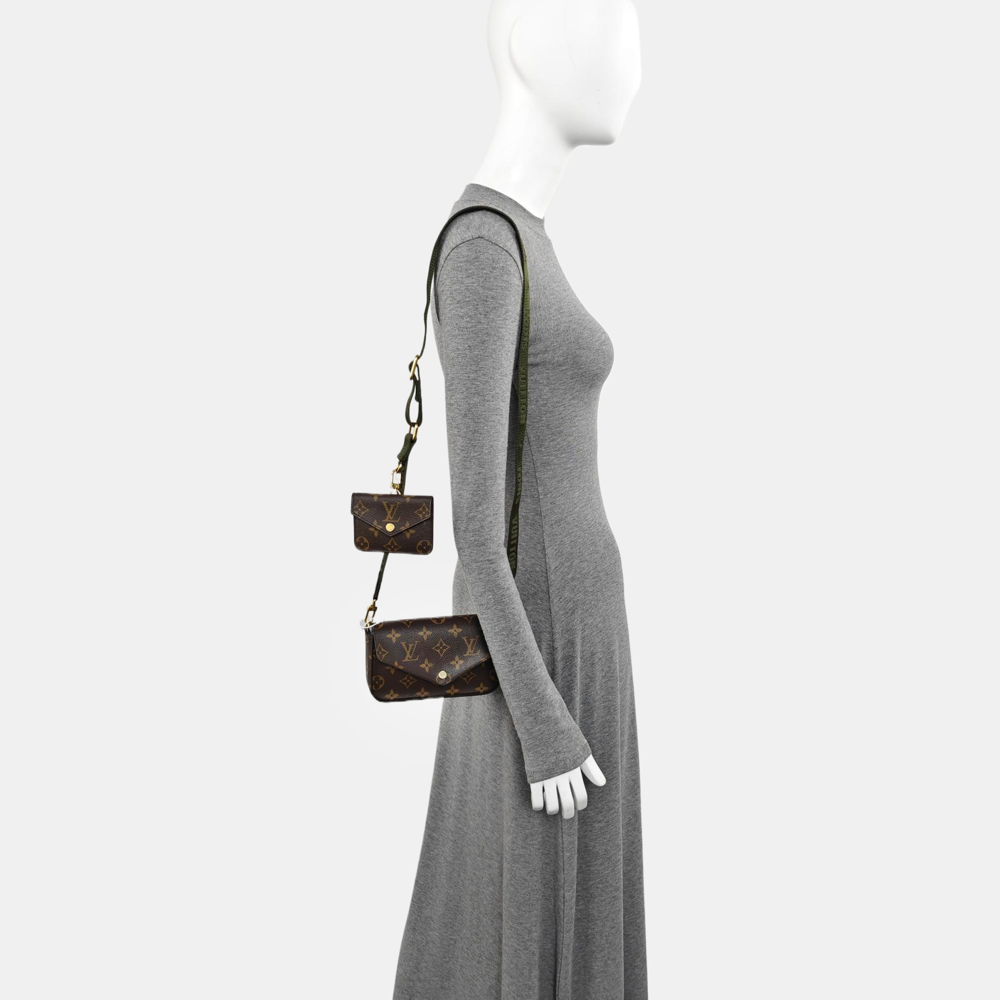 FÉLICIE Monogram Coated Canvas Brown