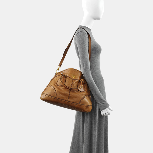 Calfskin Tote Bag Brown