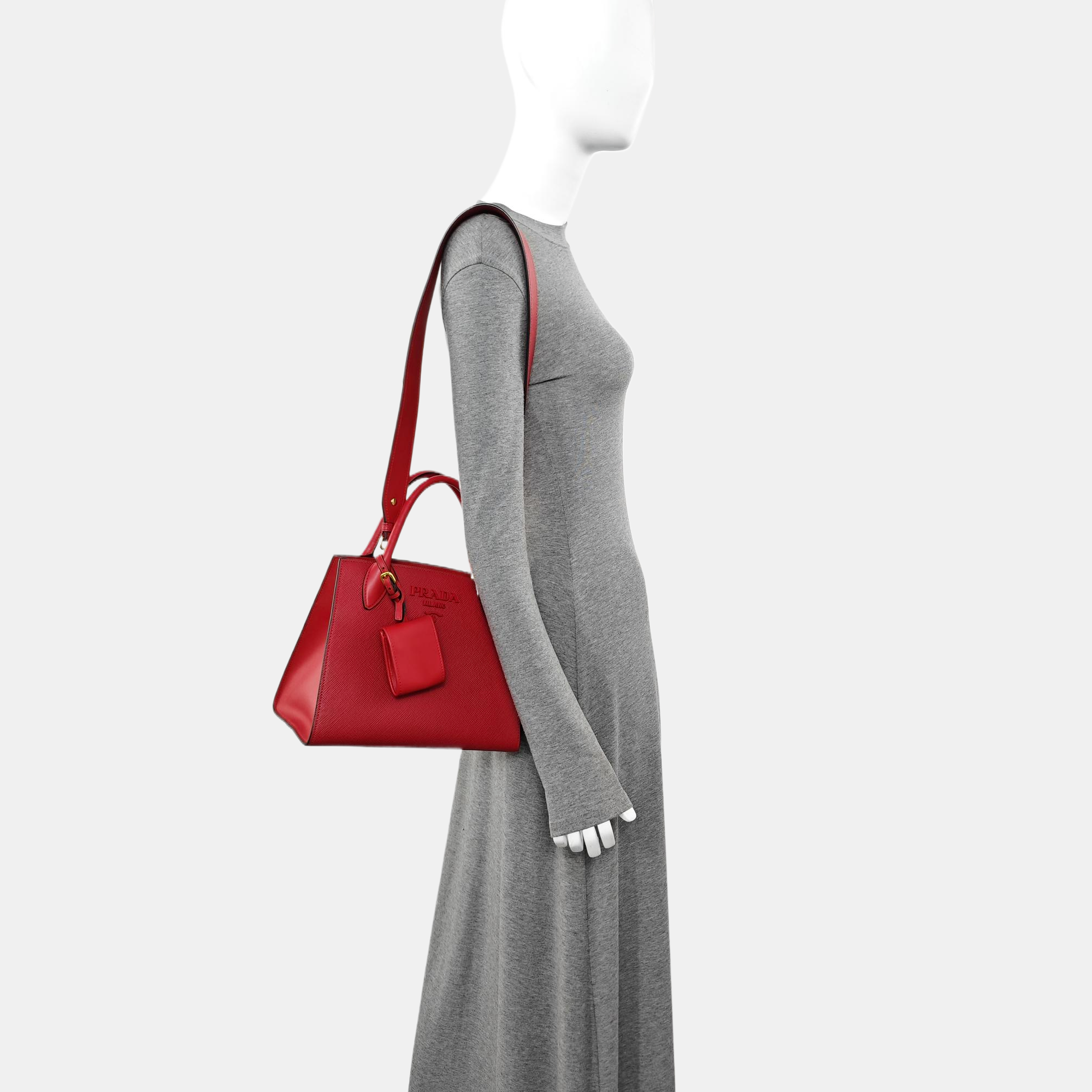 Monochrome Calfskin Red