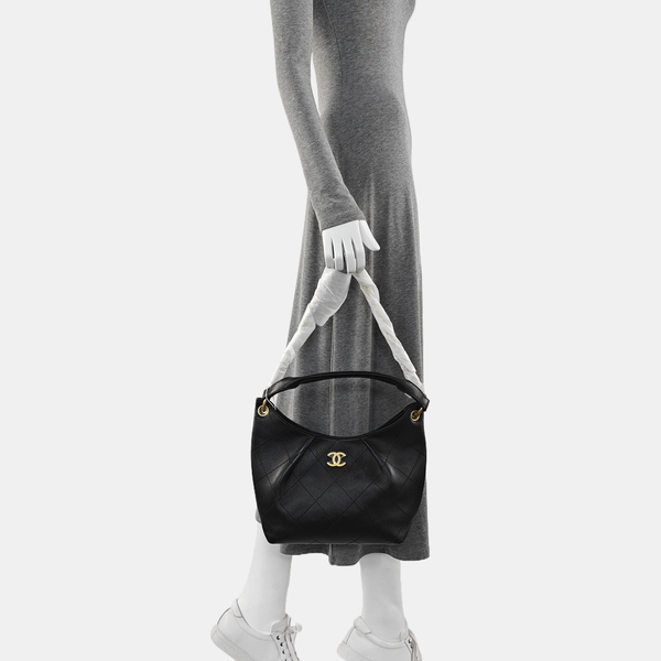 Quilted Lambskin Black