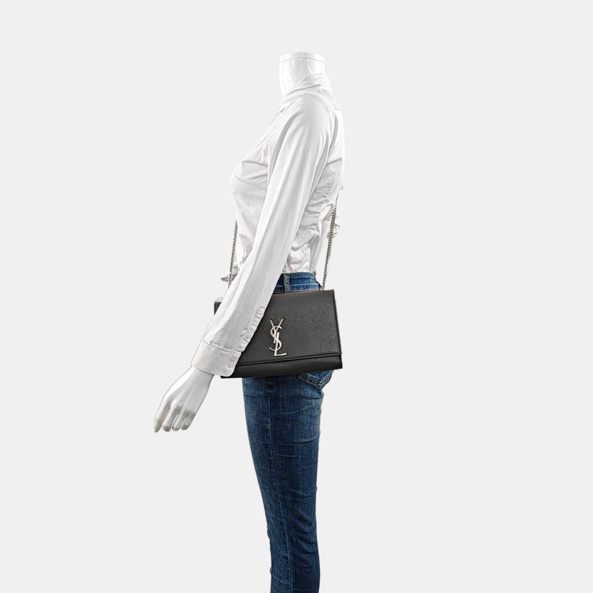 KATE Medium Calfskin Gray