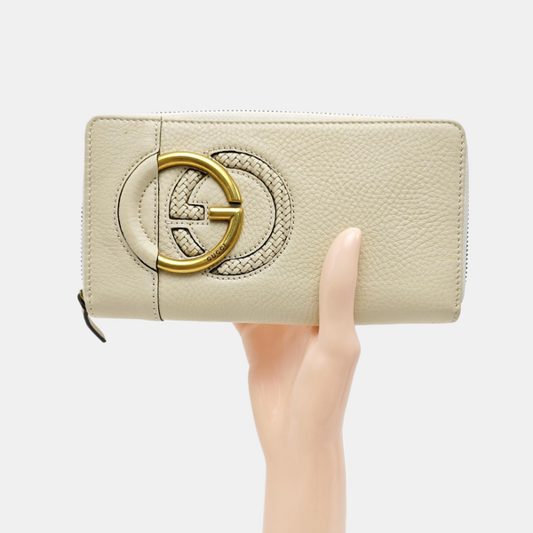 Calfskin Wallet Beige