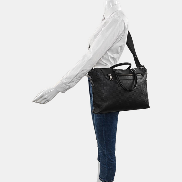 PORTE-DOCUMENTS Damier Graphite Calfskin Black