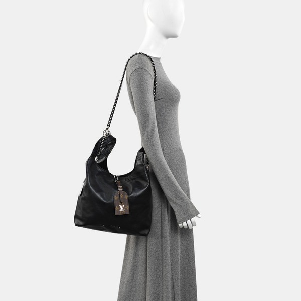 ATLANTIS MM Monogram Calfskin Black