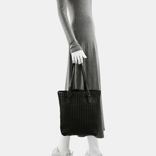 Lambskin Tote Bag Black