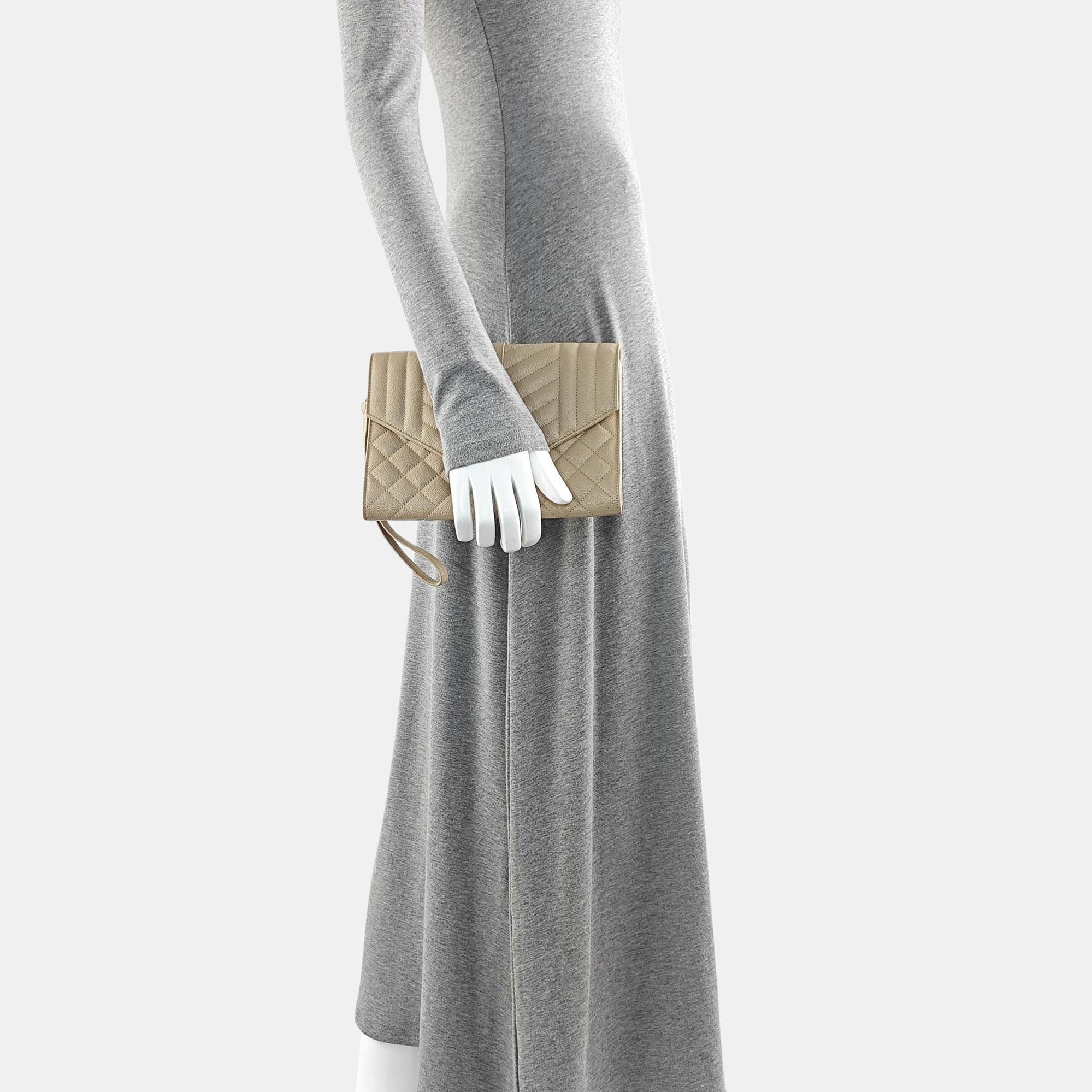 MONOGRAM Quilted Calfskin Beige