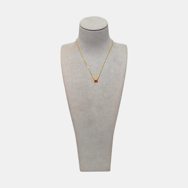 Pop H Metal Gold Necklace