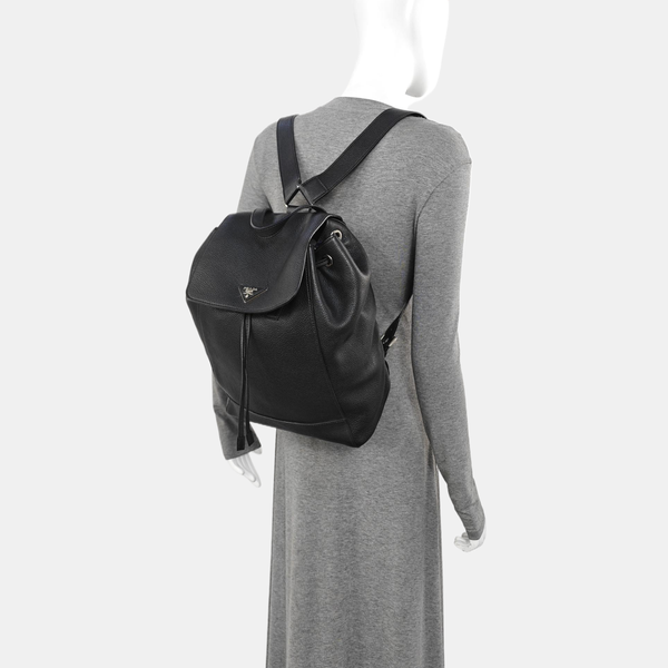 Calfskin Backpack Black