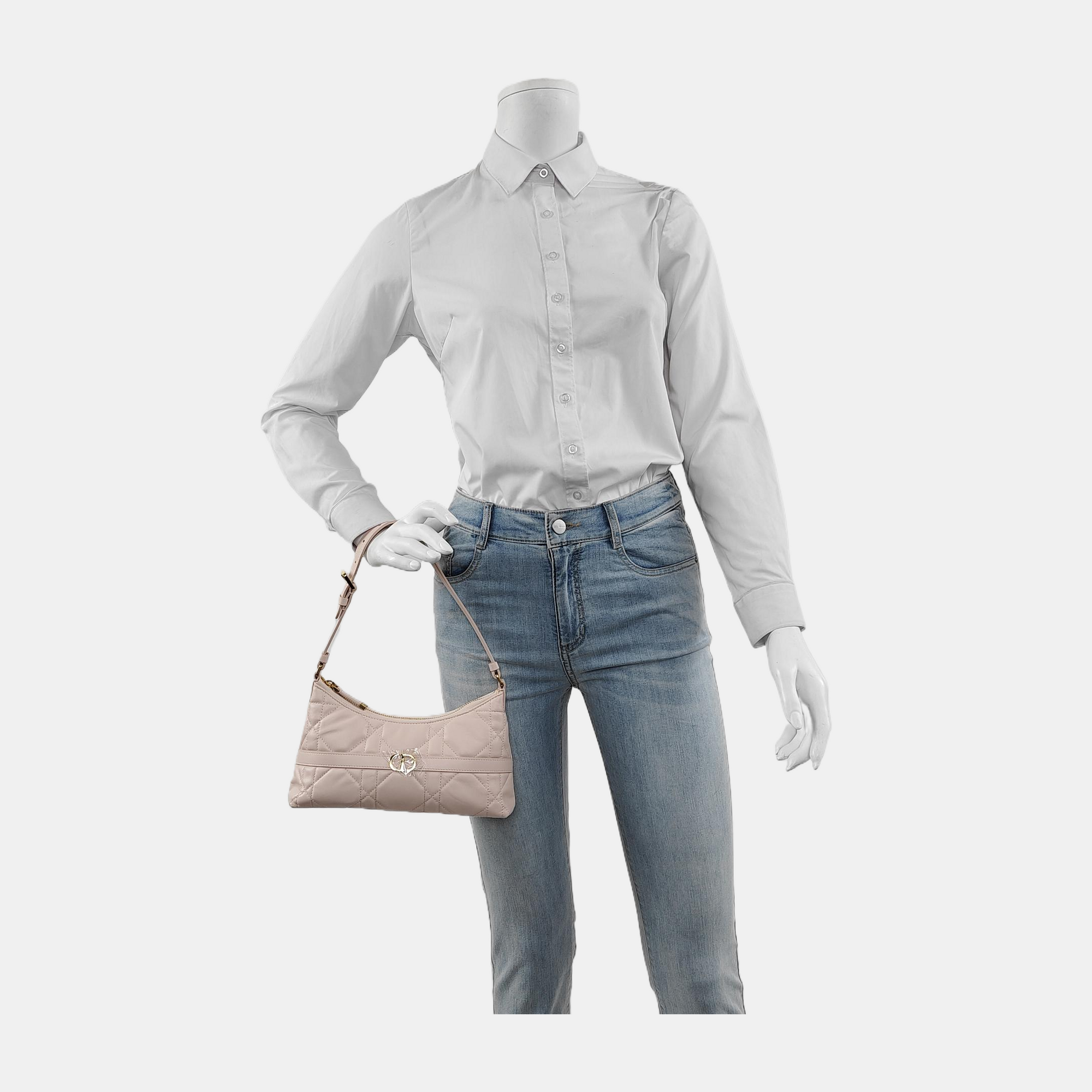 Miss Dior Mini Cannage Lambskin Pink