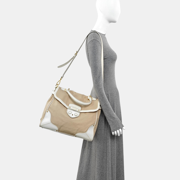 Canvas Shoulder Bag Brown