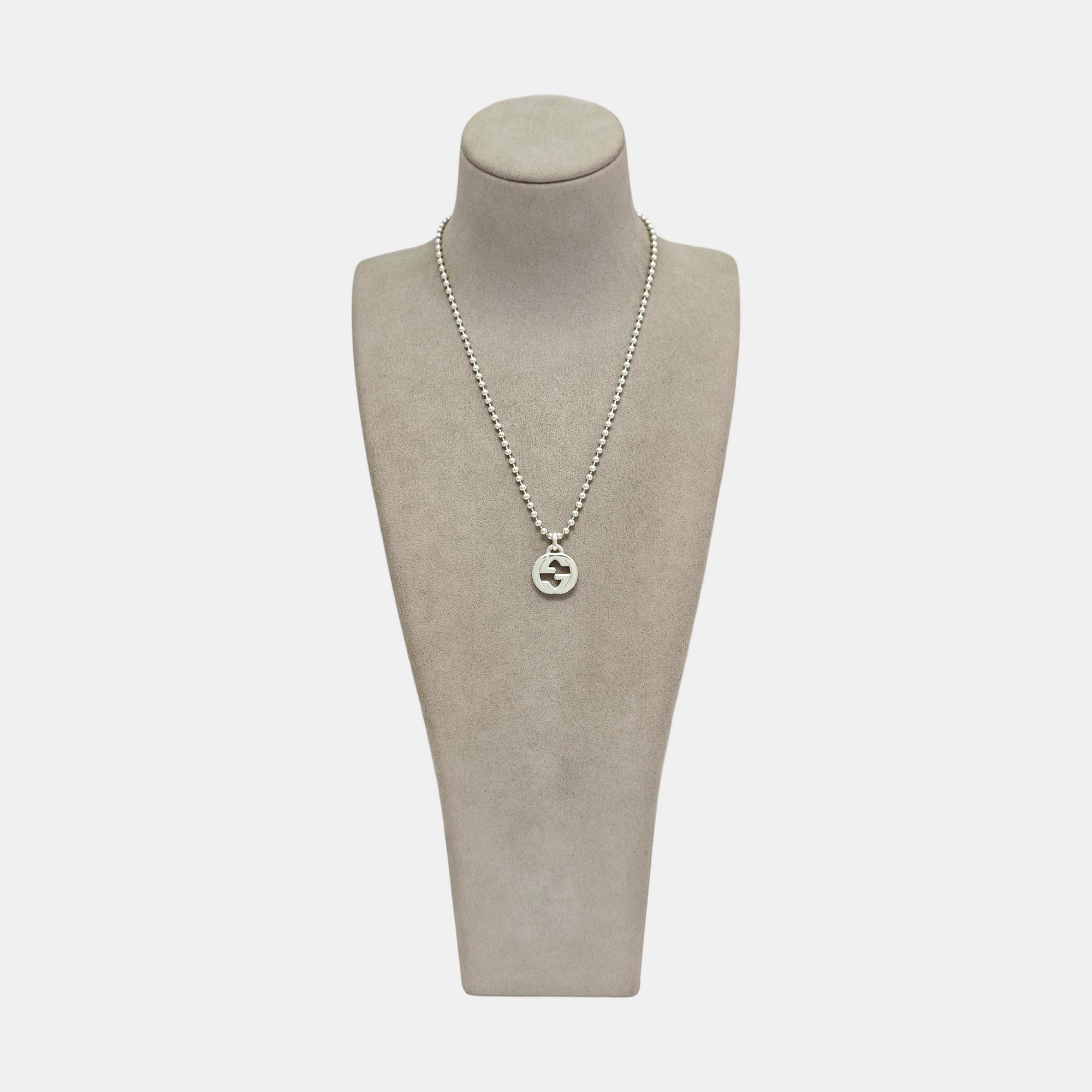 Interlocking G 925 Sterling Silver Necklace