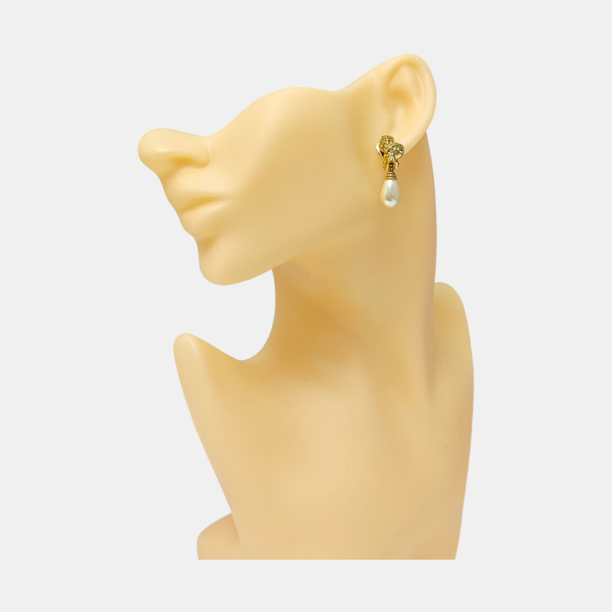 Metal Gold Clip On Earrings