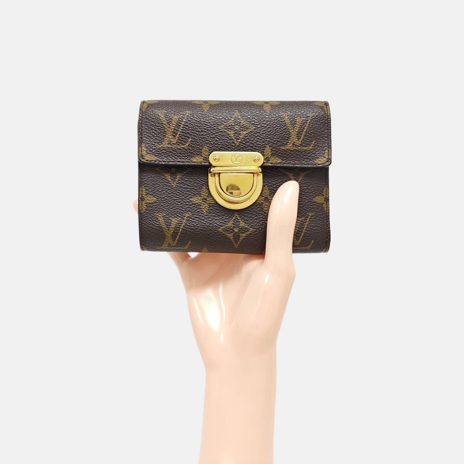 KOALA Monogram Coated Canvas Brown Wallet