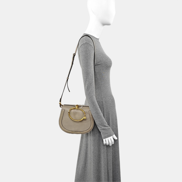 Nile Medium Calfskin Gray
