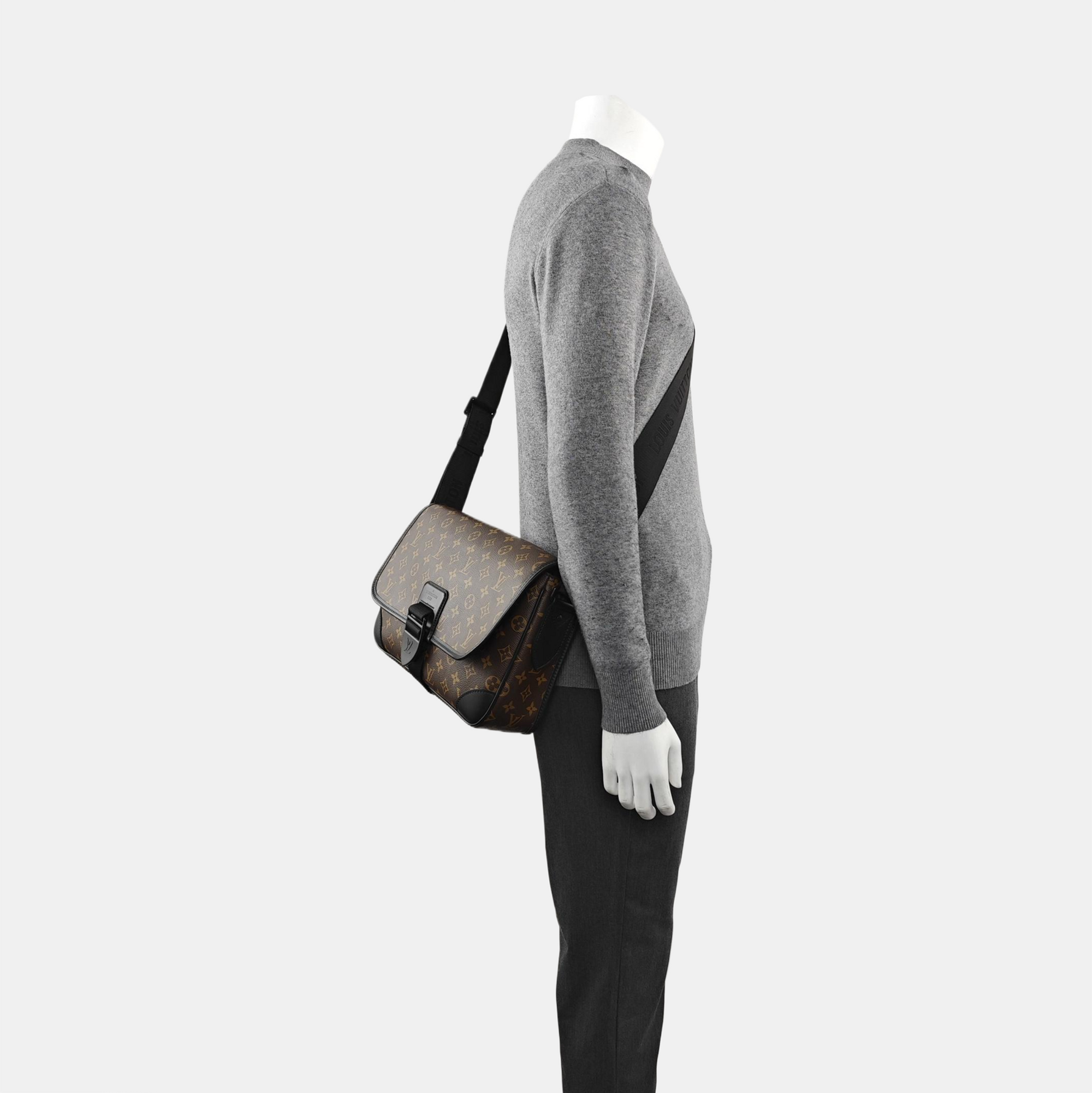 ARCHY MM Monogram Coated Canvas Brown
