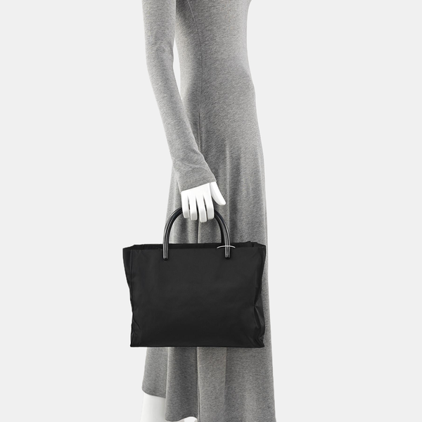 Nylon Tote Bag Black