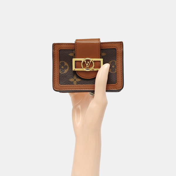 DAUPHINE Monogram Coated Canvas Brown Wallet
