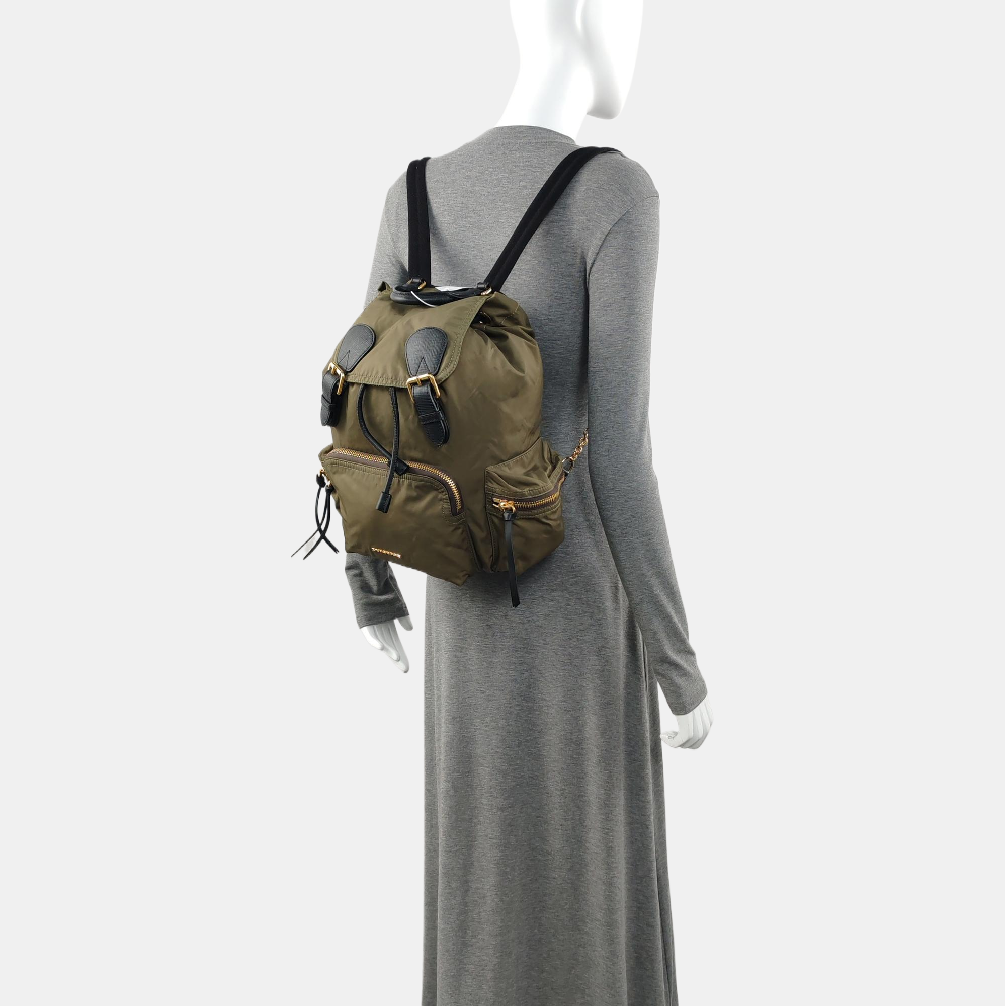 The Rucksack Medium Nylon Green
