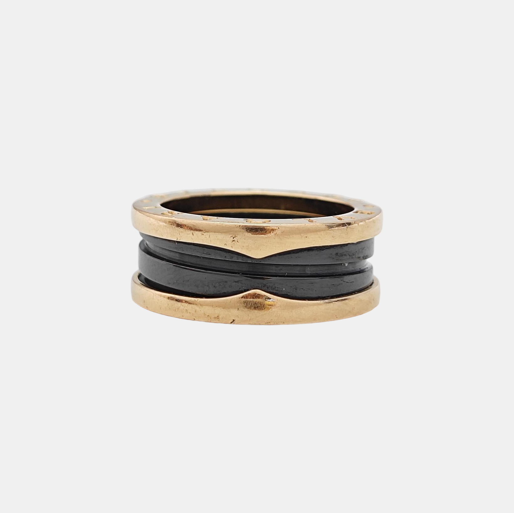 B.ZERO1 18k Rose Gold Ring EU 52