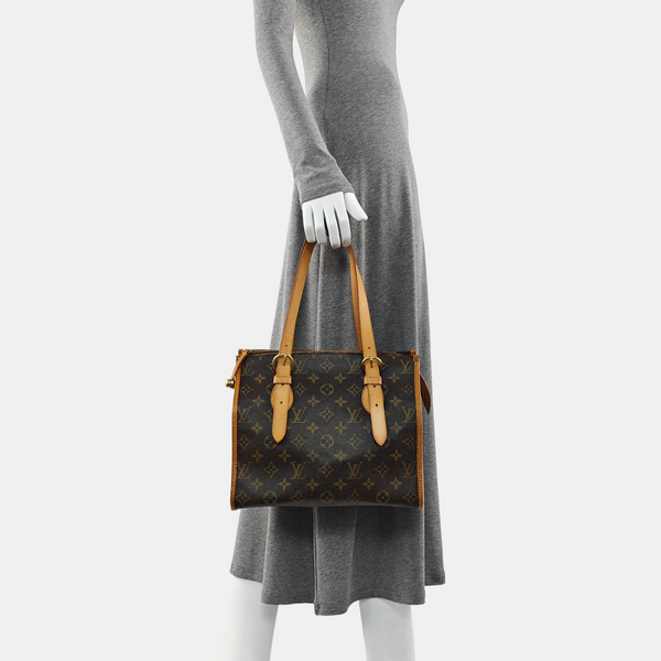 POPINCOURT Monogram Coated Canvas Brown