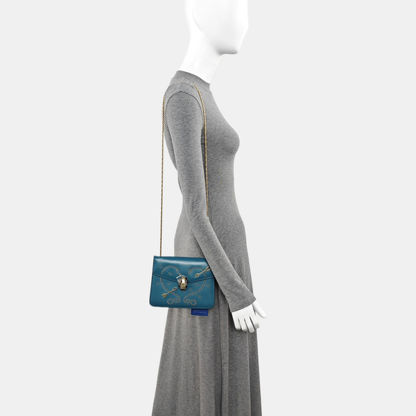 SERPENTI FOREVER Small Calfskin Green