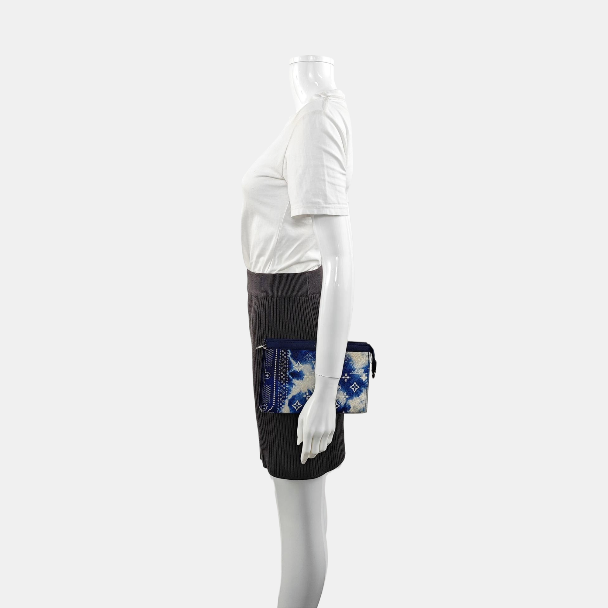GASTON Coated Canvas Blue