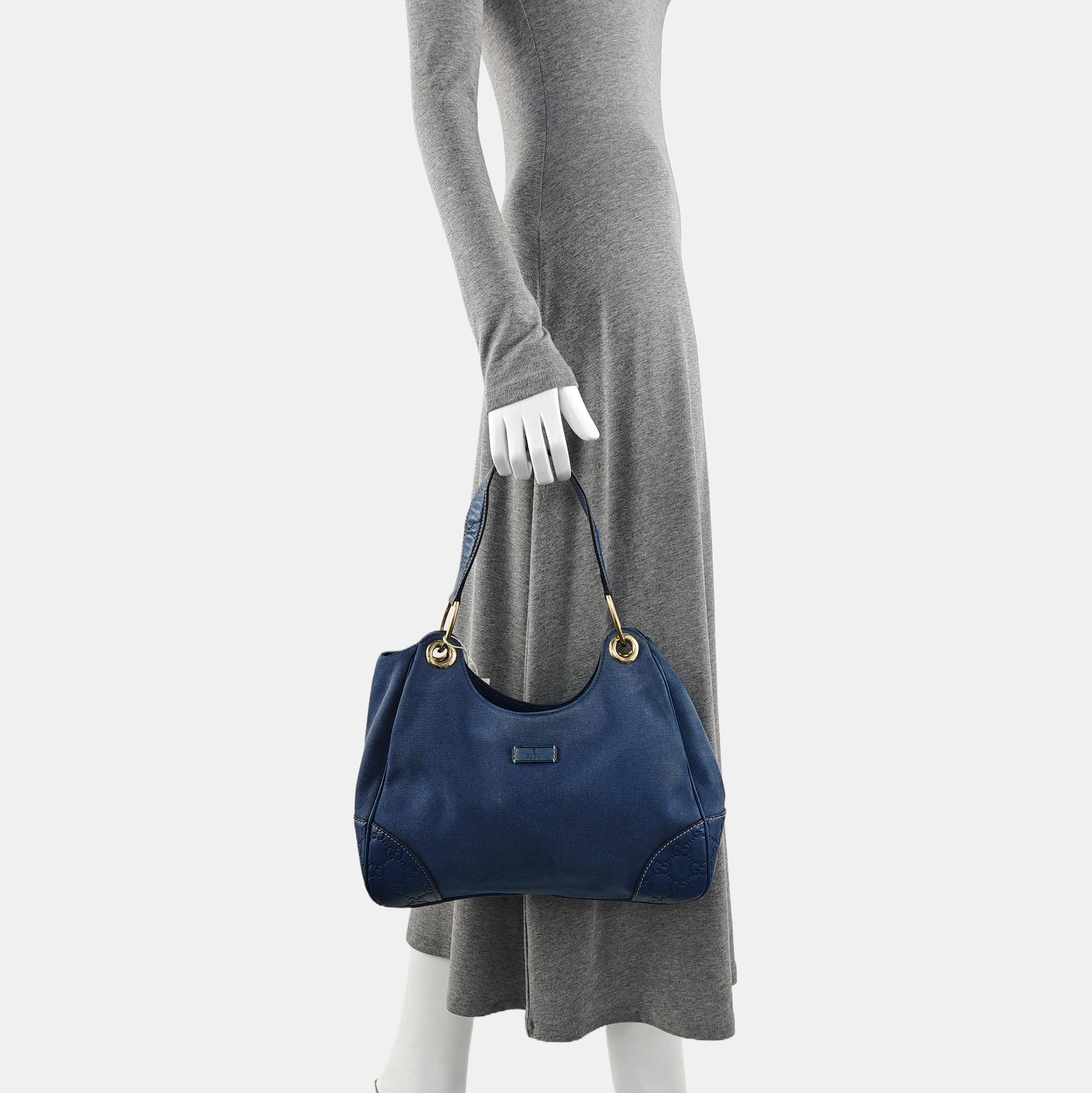 Canvas Shoulder Bag Blue