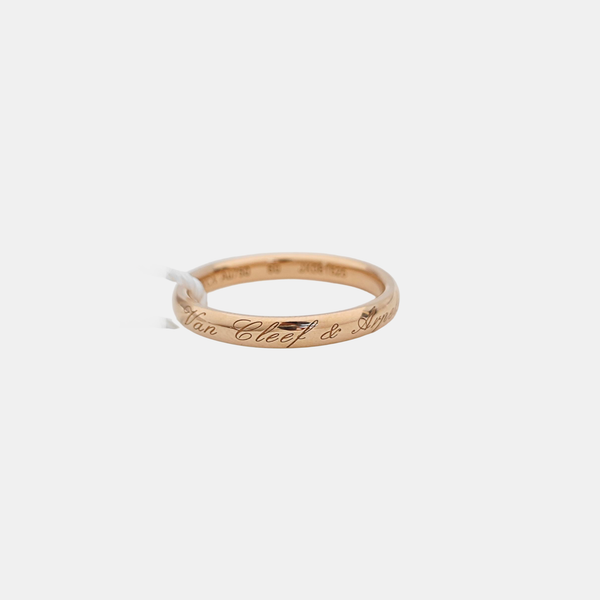 Tendrement Signature 18k Rose Gold Ring EU 60