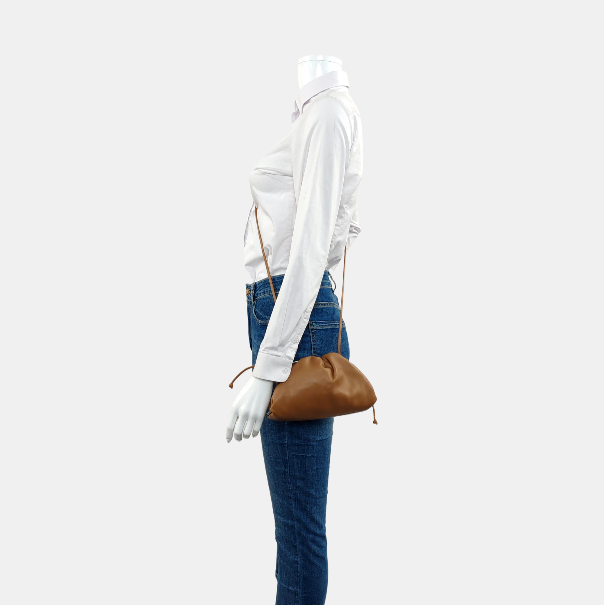 Authenticated pre-owned  The Pouch Mini Calfskin Brown - Shoulder Bag at Looply