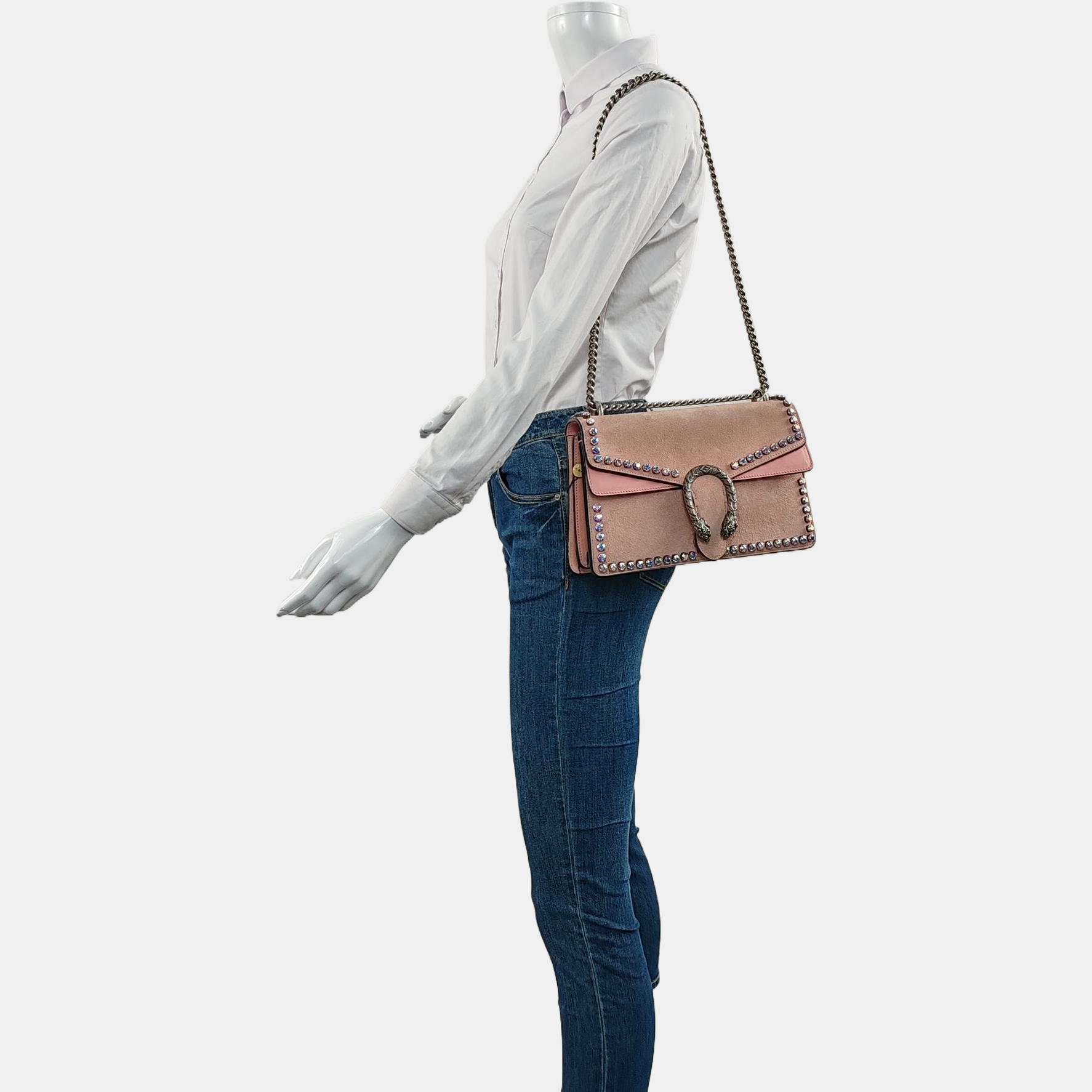 Dionysus Small Suede Beige