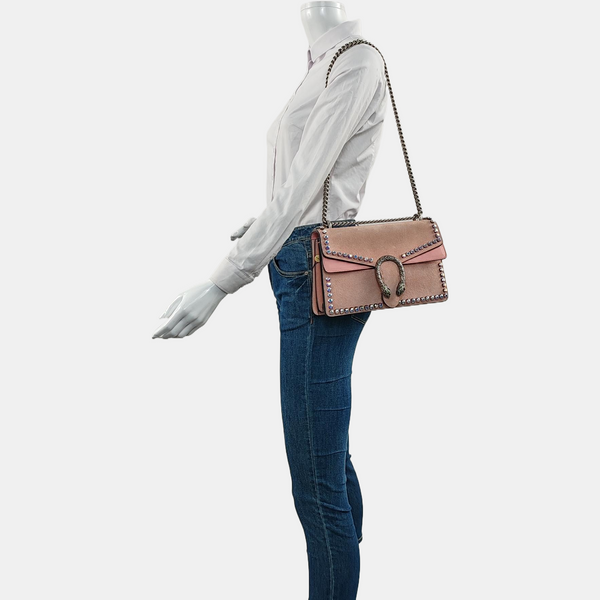 Dionysus Small Suede Beige