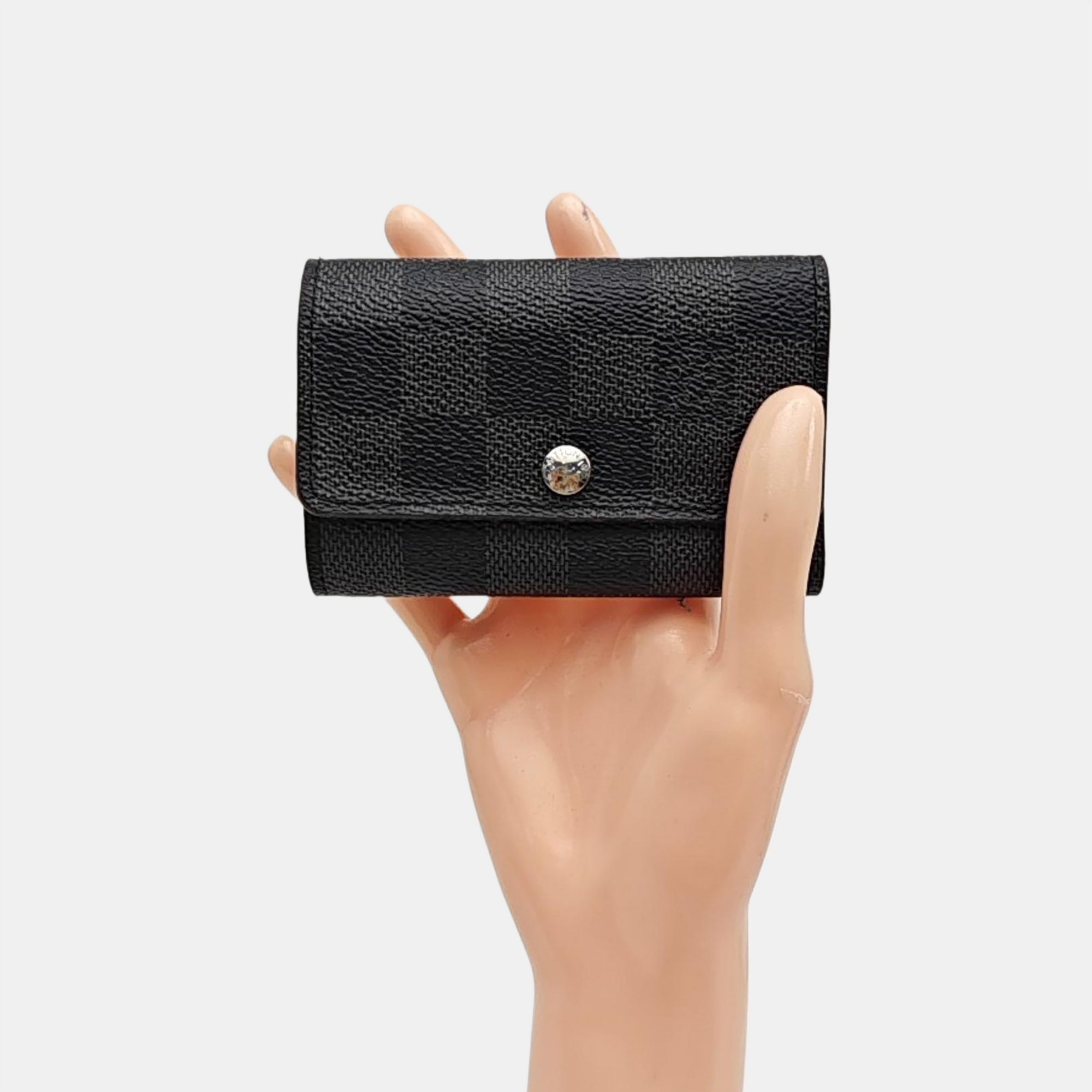 Damier Graphite Coated Canvas Wallet Gray