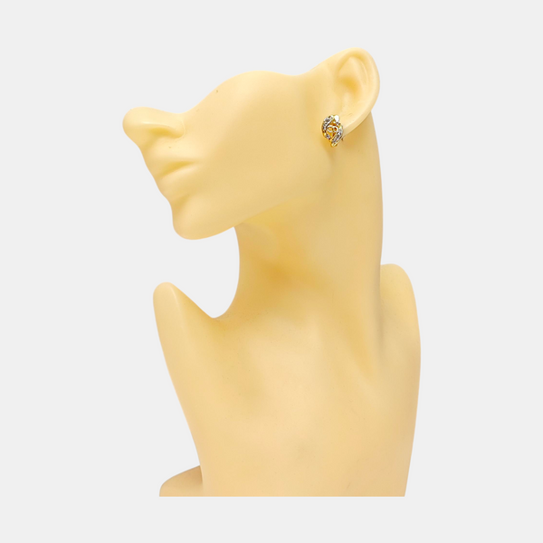 Petit CD Lab-Grown Diamond Gold Clip On Earrings