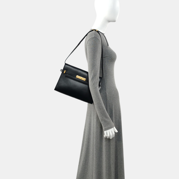 MANHATTAN Medium Calfskin Black