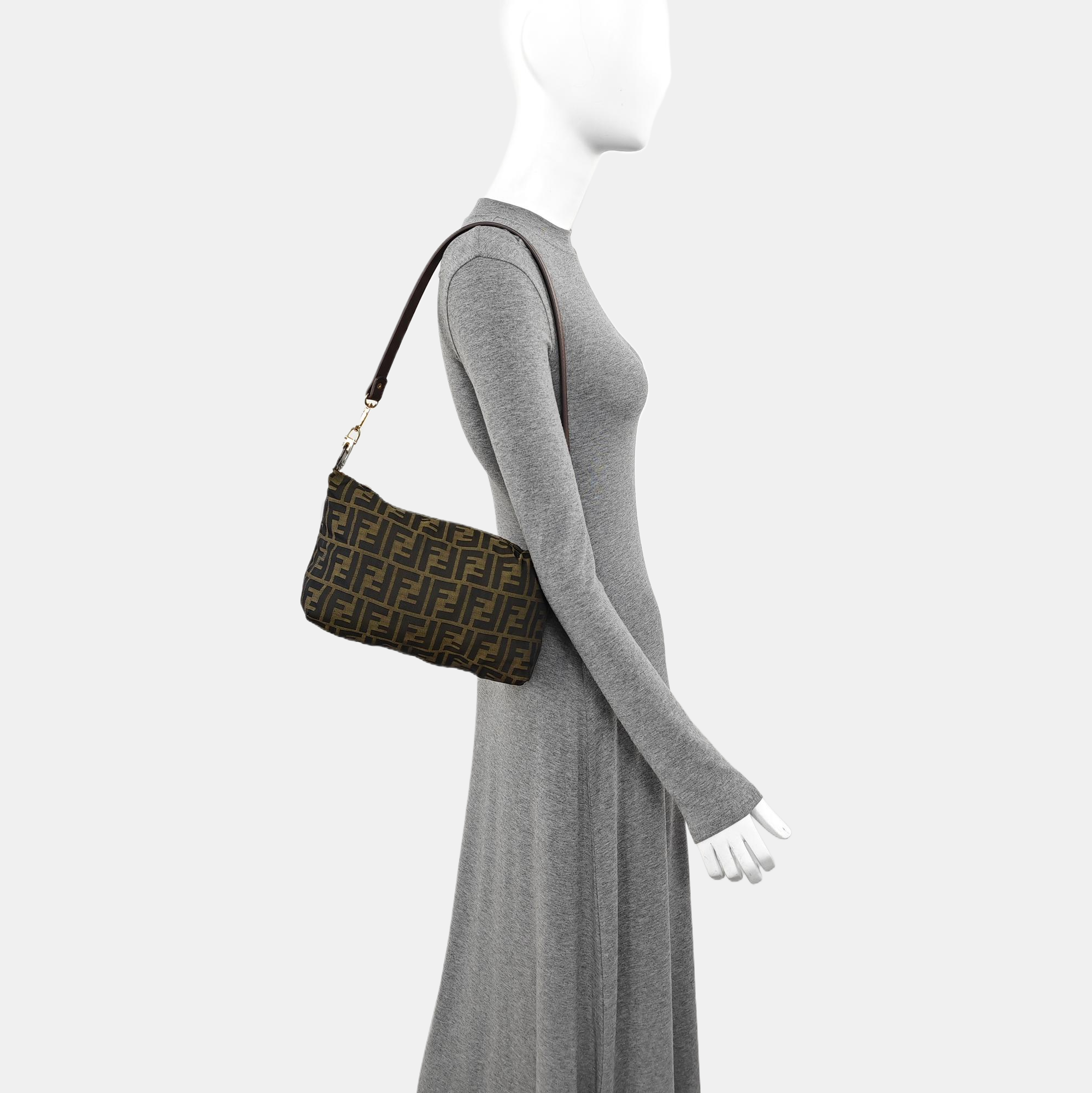 Canvas Top Handle Bag Brown