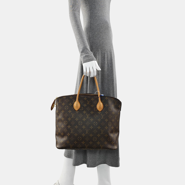 LOCKIT MM Monogram Coated Canvas Brown
