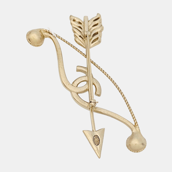 Metal Gold Brooch