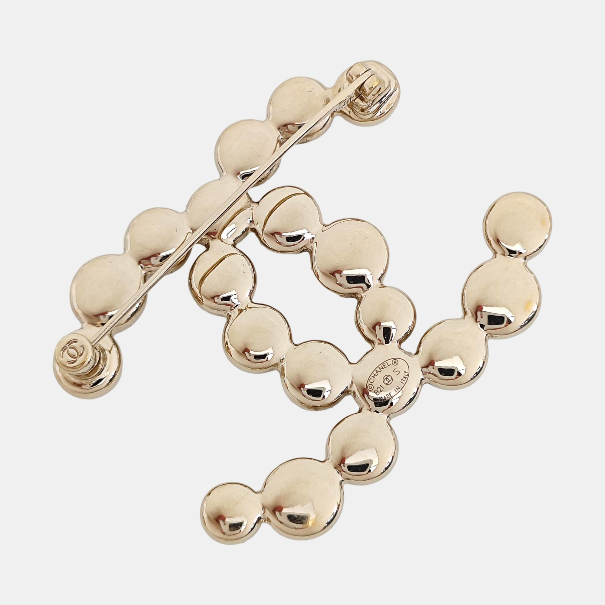 Metal Gold Brooch