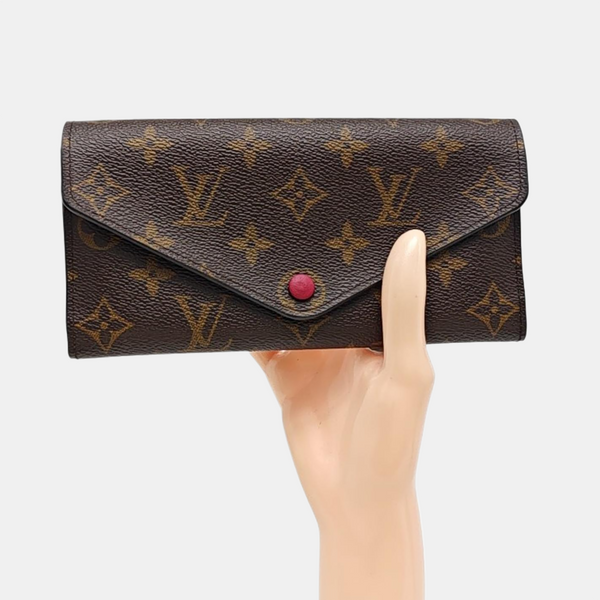 JOSÉPHINE Monogram Coated Canvas Brown Wallet