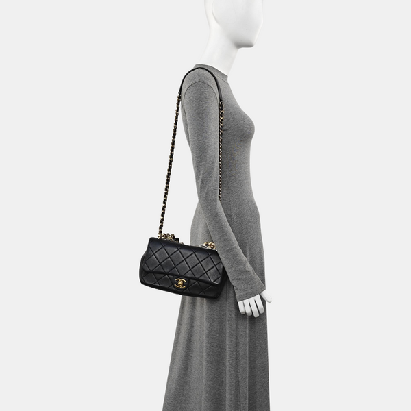 Quilted Lambskin Black