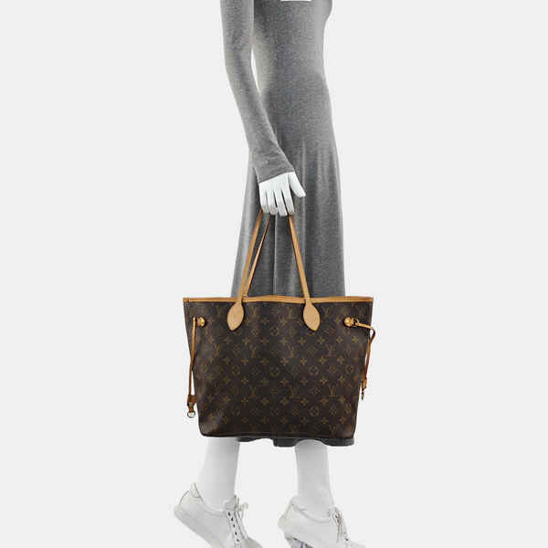 NEVERFULL MM Lona Monogram Revestida Marrón