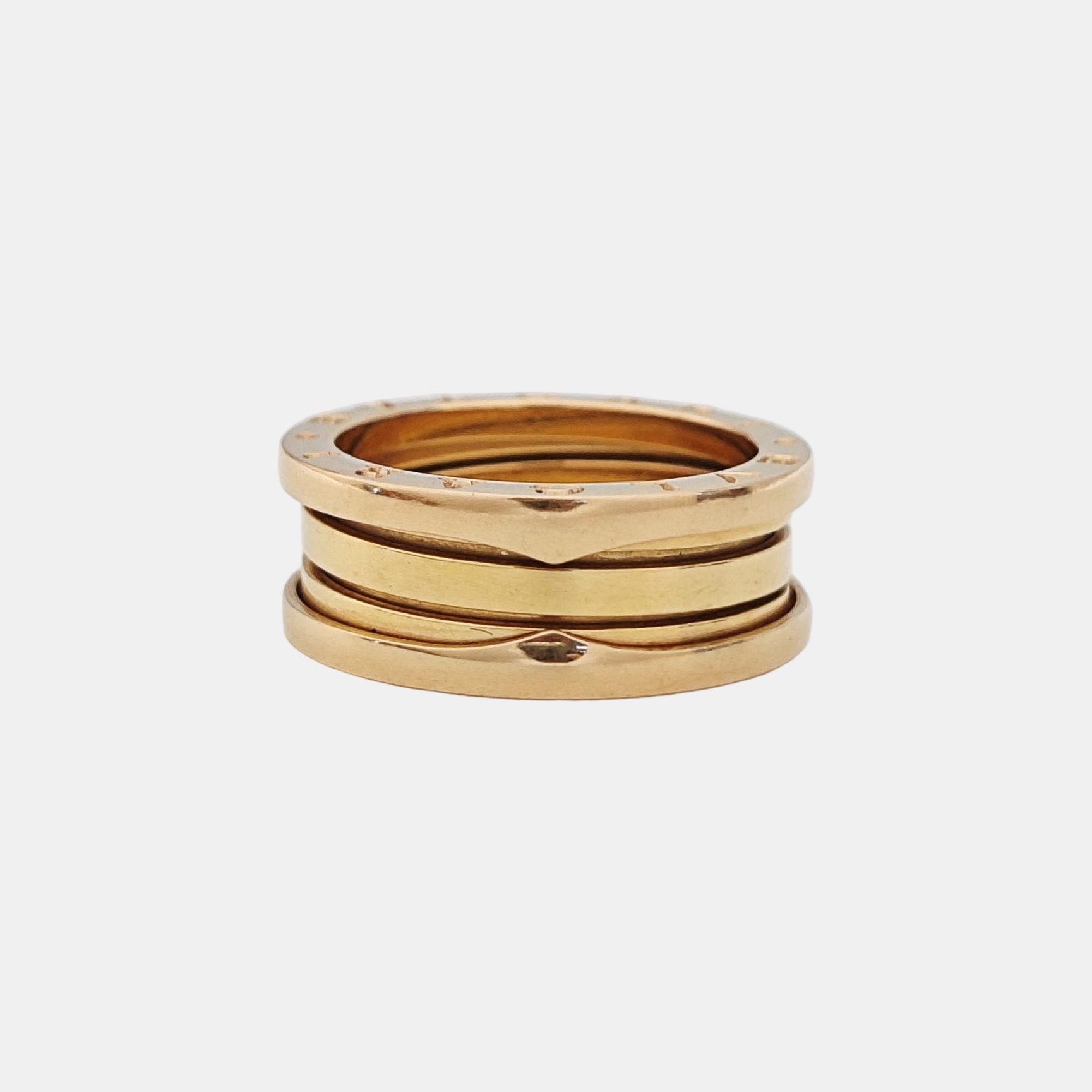 B.ZERO1 18k Rose Gold Ring EU 58