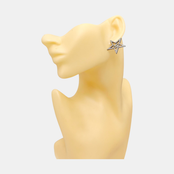 Metal Multicolor Stud Earrings