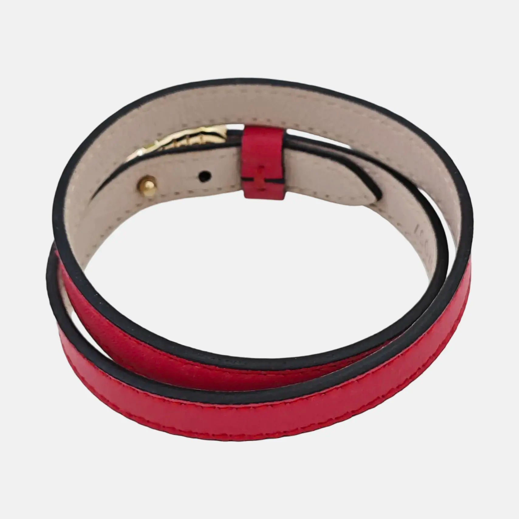 SERPENTI Brass Red Bangle