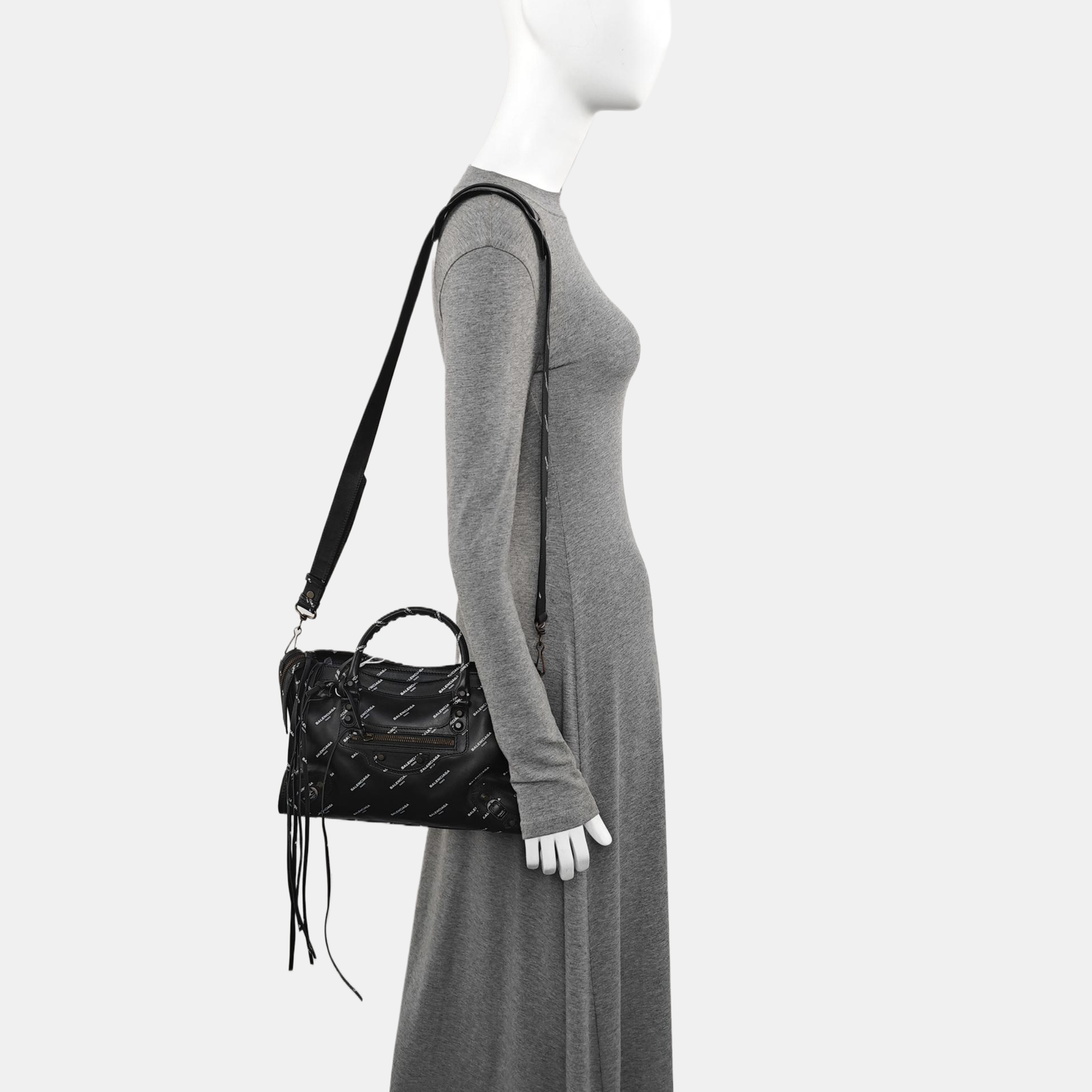 Classic City Small Lambskin Black